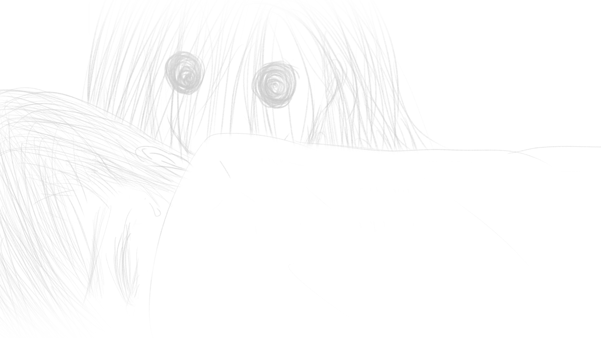 The Night Hag an inch away from the kid, staring at him from behind